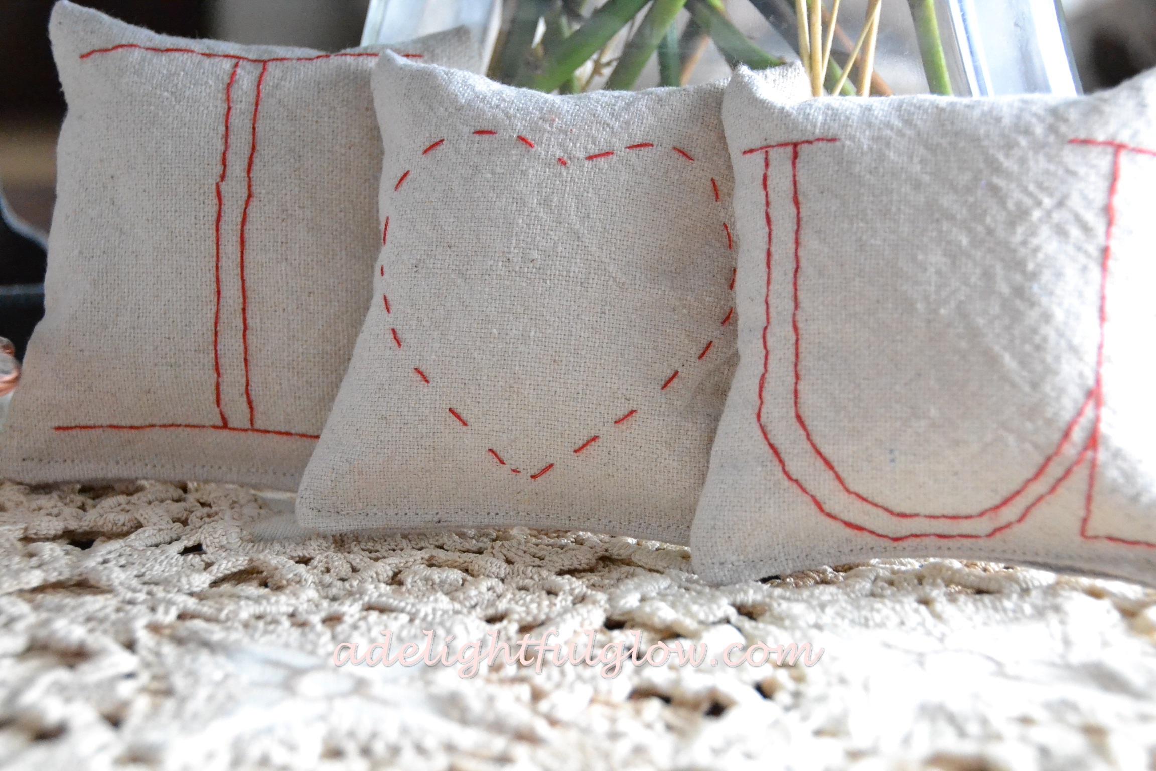 I Love You Pillows * A Delightful Glow