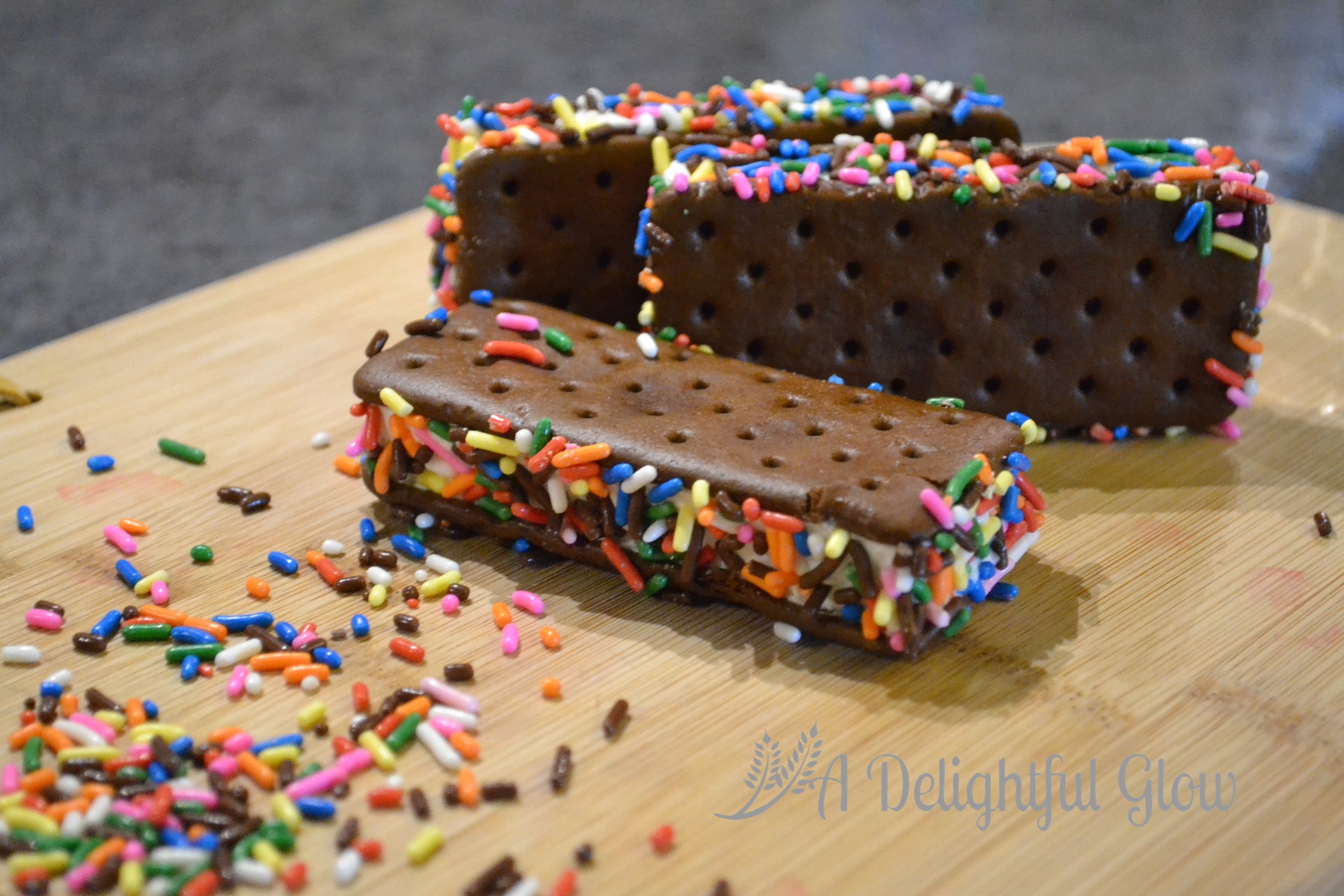 Image result for ice cream sandwich with sprinkles